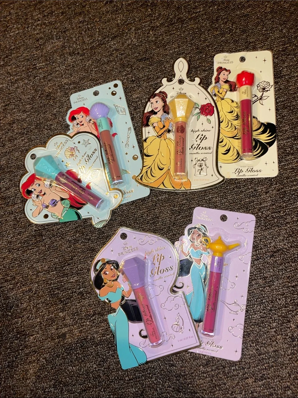 Disney Princess Lip Gloss Set - Assorted Shades (vanilla scented)